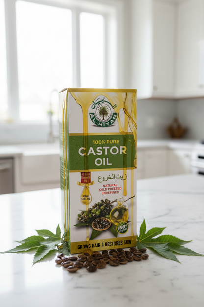 AL - RIYAN 100% PURE CASTOR OIL 16FLoz - SmellsPlus