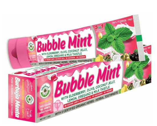 AL - RIYAN BUBBLE MINT 5 in 1 Herbal toothpaste 6ct - SmellsPlus