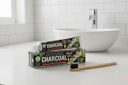 AL-RIYAN Charcoal 5 in 1 Herbal toothpaste 6ct - SmellsPlus
