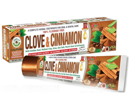 AL - RIYAN Clove & Cinnamon 5 in 1 Herbal toothpaste 6ct - SmellsPlus