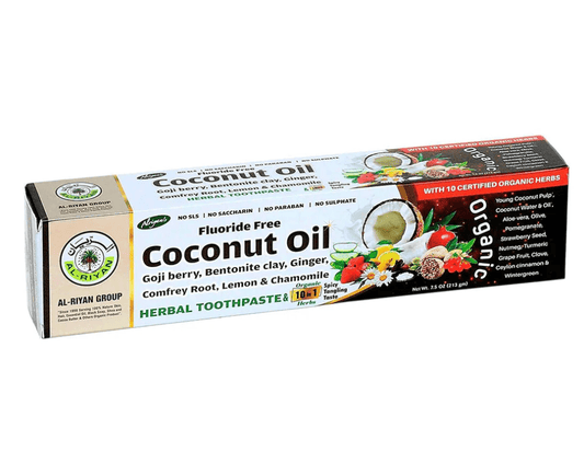 AL - RIYAN Coconut Oil 10 in 1 Herbal toothpaste 6ct - SmellsPlus