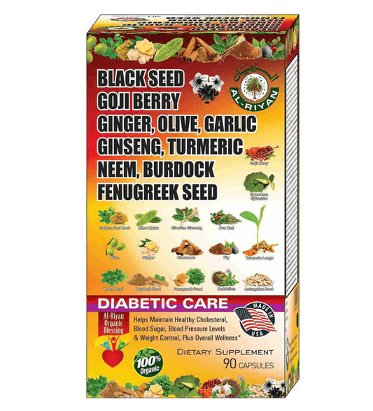 AL - RIYAN Diabetic care dietary supplement 90ct Capsules - SmellsPlus
