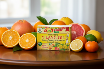 AL - RIYAN ESSANTIAL Y - LANG OIL 5 IN 1 CITRUSY SOAP BARS 6CT - SmellsPlus