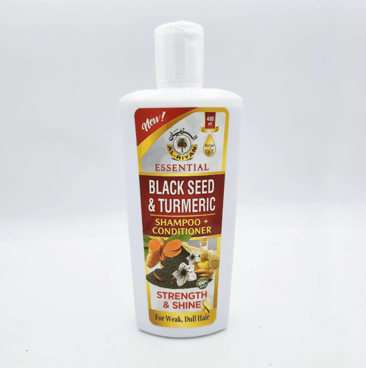 AL - RIYAN ESSENTIAL BLACK SEED & TURMERIC Shampoo + Conditioner 13oz - SmellsPlus