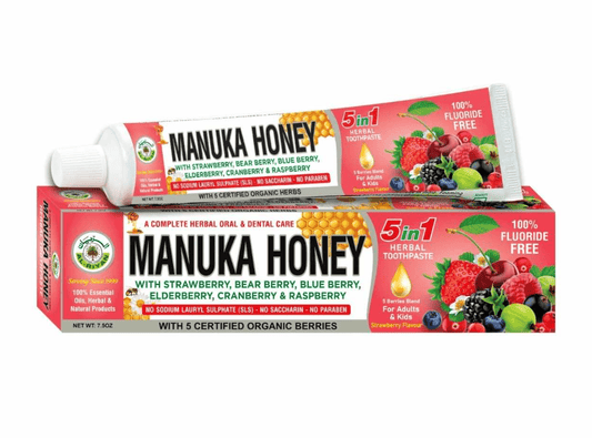 AL - RIYAN Manuka Honey 5 in 1 Herbal toothpaste 6ct - SmellsPlus