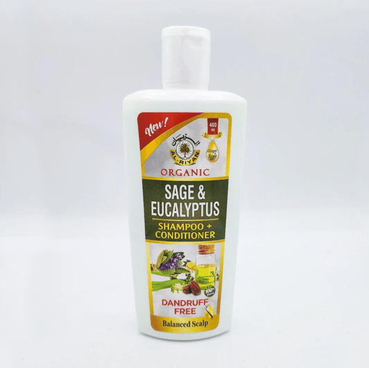 AL - RIYAN ORGANIC SAGE & EUCALYPTUS Shampoo + Conditioner 13oz - SmellsPlus