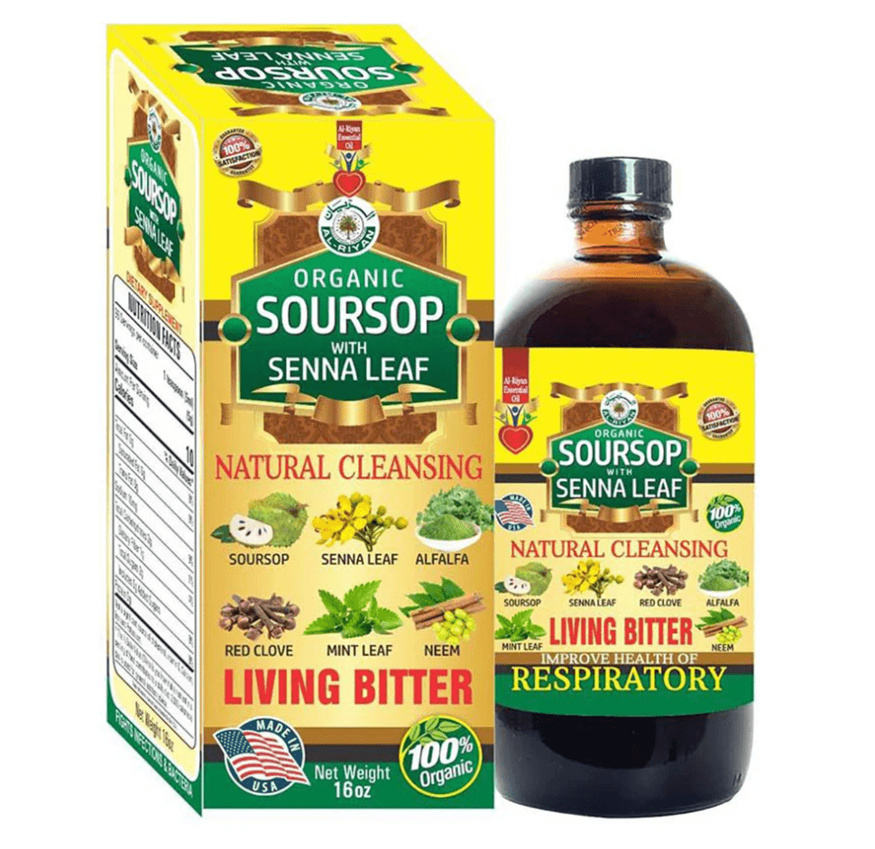AL - RIYAN Organic Soursop with Senna Leaf Bitter 16oz - SmellsPlus