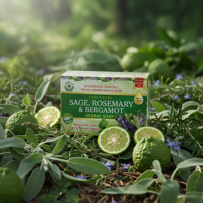 AL - RIYAN SAGE, ROSEMARY & BERGAMOT SOAP BARS 6CT - SmellsPlus