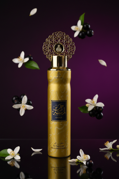 ARABIYAT MY PERFUMES AIR FRESHENER 300ml 1CT LAMSAT HARIR GOLD - SmellsPlus