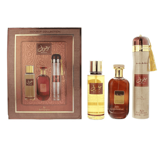 ARD AL ZAAFARAN GIFT SET MOUSUF RED 3CT - SmellsPlus