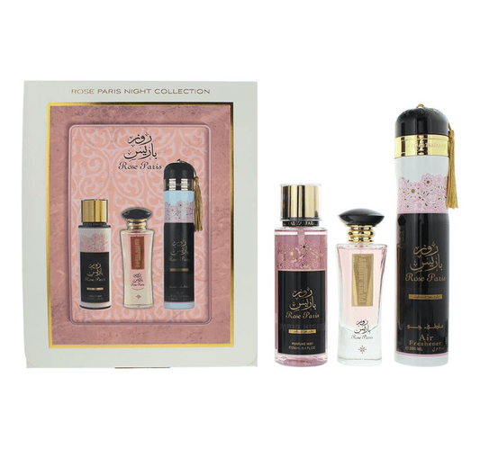 ARD AL ZAAFARAN GIFT SET ROSE PARIS NIGHT 3CT - SmellsPlus