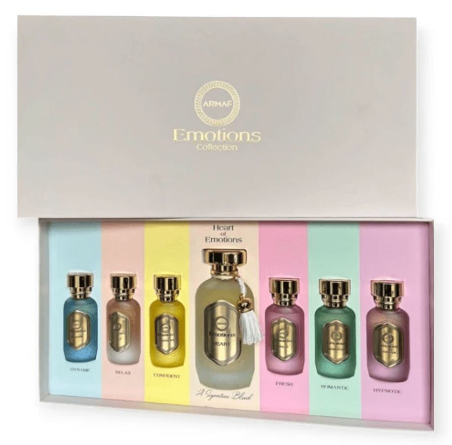 ARMAF EMOTIONS COLLECTION 7PC PERFUME GIFT SET - SmellsPlus