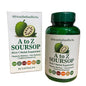 African Indian Herbs A to Z Soursop All In 1 Herbal Supplement 90ct Capsules Jar