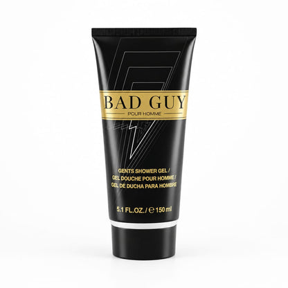 Bad Guy Pour Homme V15 black and gold shower gel tube
