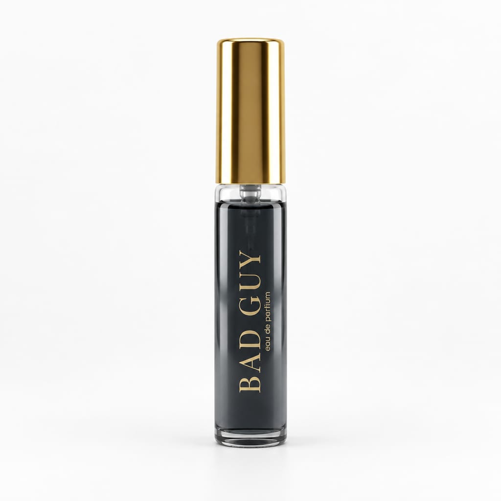 Bad Guy Pour Homme V15 slim black fragrance spray with gold cap