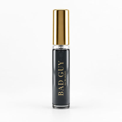 Bad Guy Pour Homme V15 slim black fragrance spray with gold cap