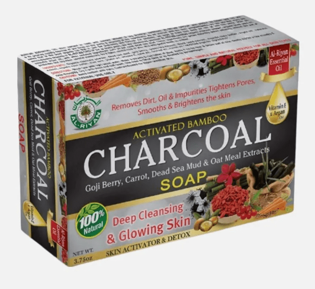Al-Riyan Activated Bamboo Charcoal Soap Bar 1ct