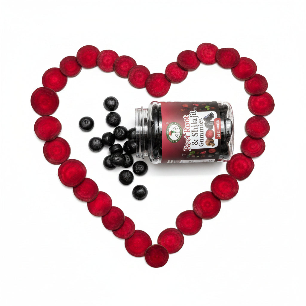 African Indian Herbs Beet Root & Shilajit Gummies 60ct Jar