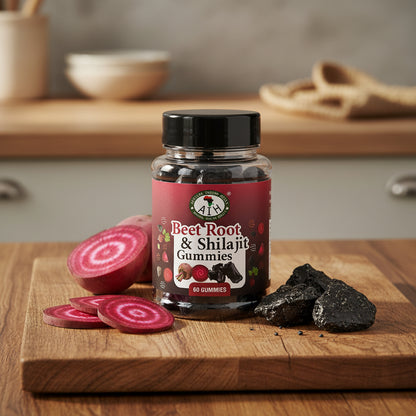African Indian Herbs Beet Root & Shilajit Gummies 60ct Jar