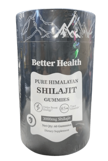 BETTER HEALTH PURE HIMALAYAN SHILAJIT GUMMIES 3000mg 60CT 30 SERVINGS- SmellsPlus