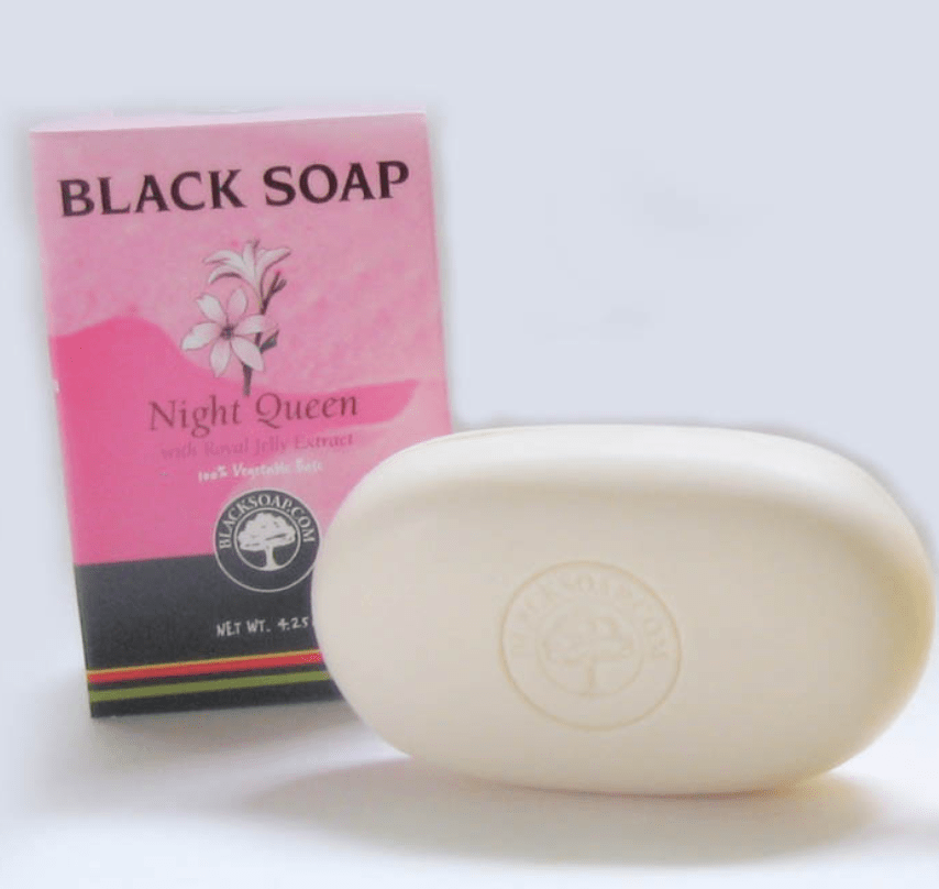 BLACK SOAP NIGHT QUEEN WITH ROYAL JELLY EXTRACT 6CT - SmellsPlus