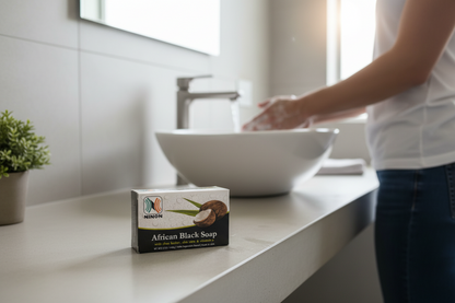 Ninon African Black Soap Bar 1ct