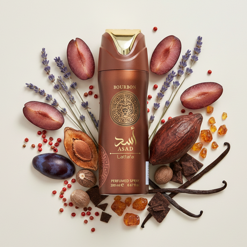 Lattafa Asad Bourbon Perfumed Body Spray 200ml 1ct