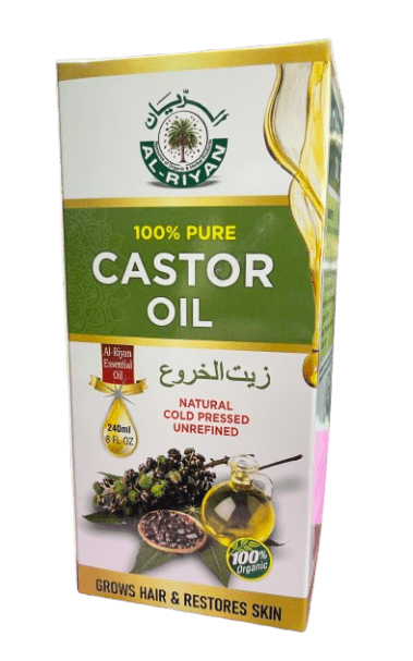 AL-RIYAN 100% PURE CASTOR OIL 8FLoz ESSENTIAL OIL