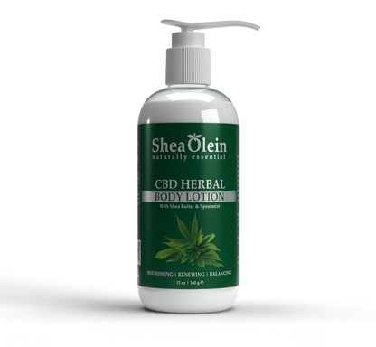 SHEA OLEIN BODY LOTION 12oz | CBD