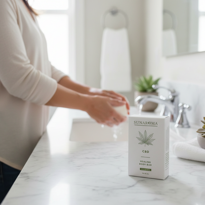 Sunaroma Healing Soap Bar Single 8oz CBD