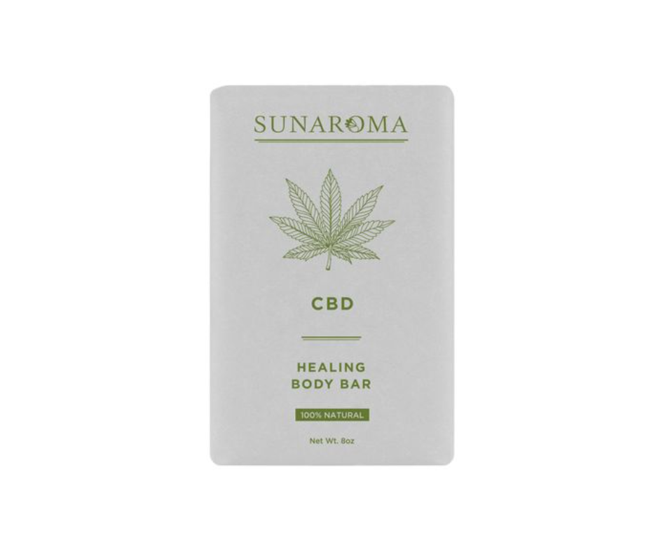 Sunaroma Healing Soap Bar Single 8oz CBD