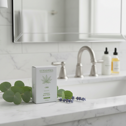 Sunaroma Healing Soap Bar Single 8oz CBD