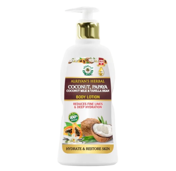 AL-RIYAN HERBAL BODY LOTION 16oz | COCONUT PAPAYA COCONUT MILK & VANILLA BEAN