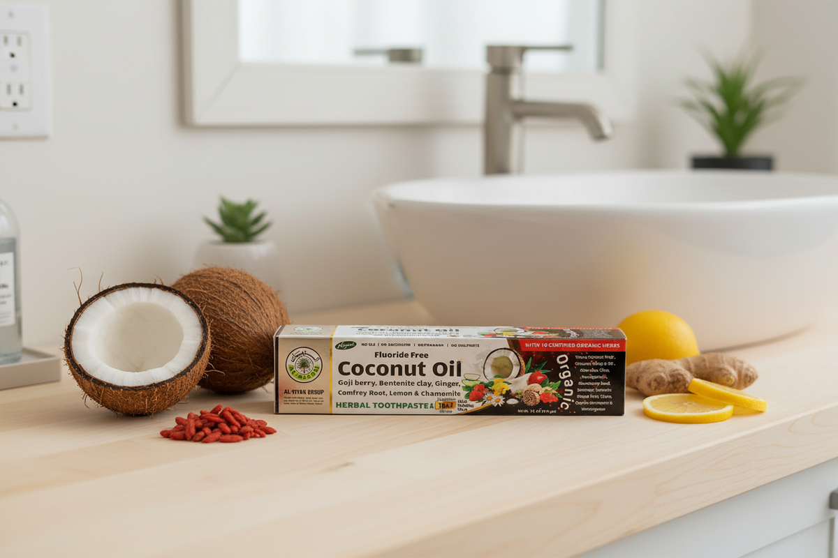 Al-Riyan Coconut Oil 10 in 1 Herbal toothpaste 1ct Single
