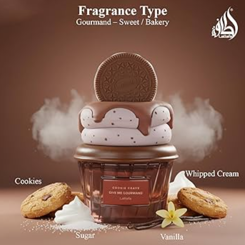 Lattafa Give Me Gourmand Cookie Crave 75ml Perfume