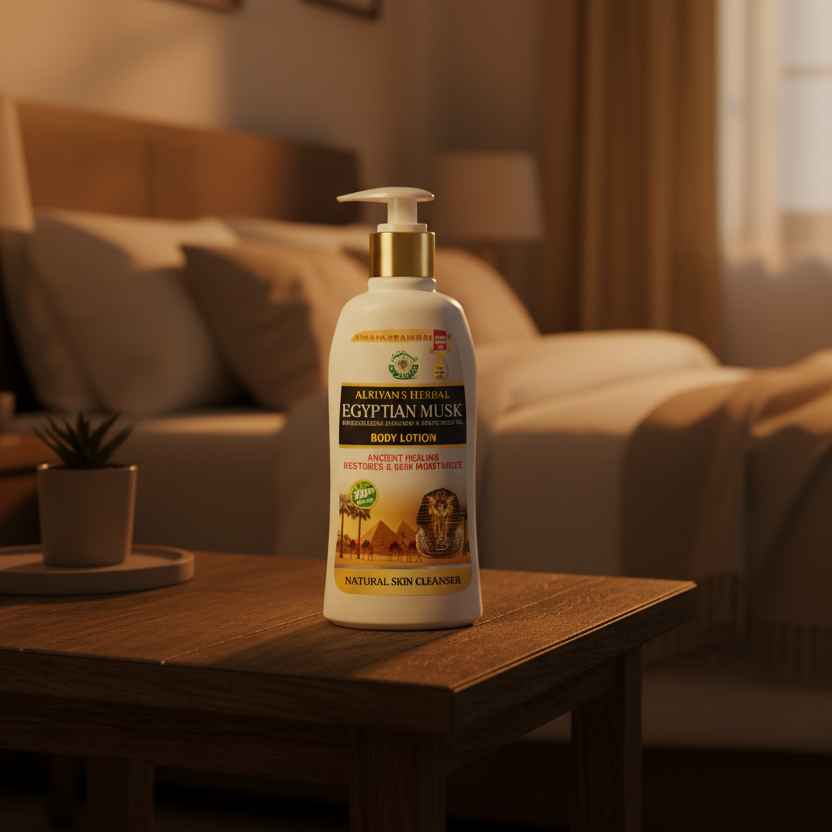 AL-RIYAN HERBAL BODY LOTION 16oz | EGYPTIAN MUSK