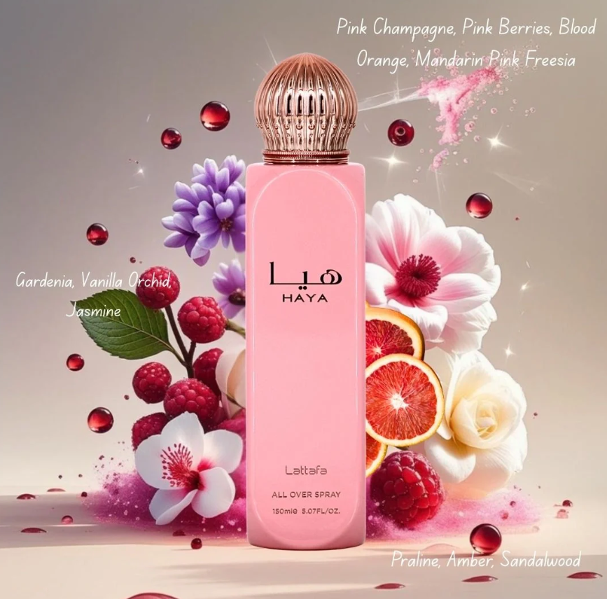 Lattafa All Over Spray Haya 150ml Body Spray