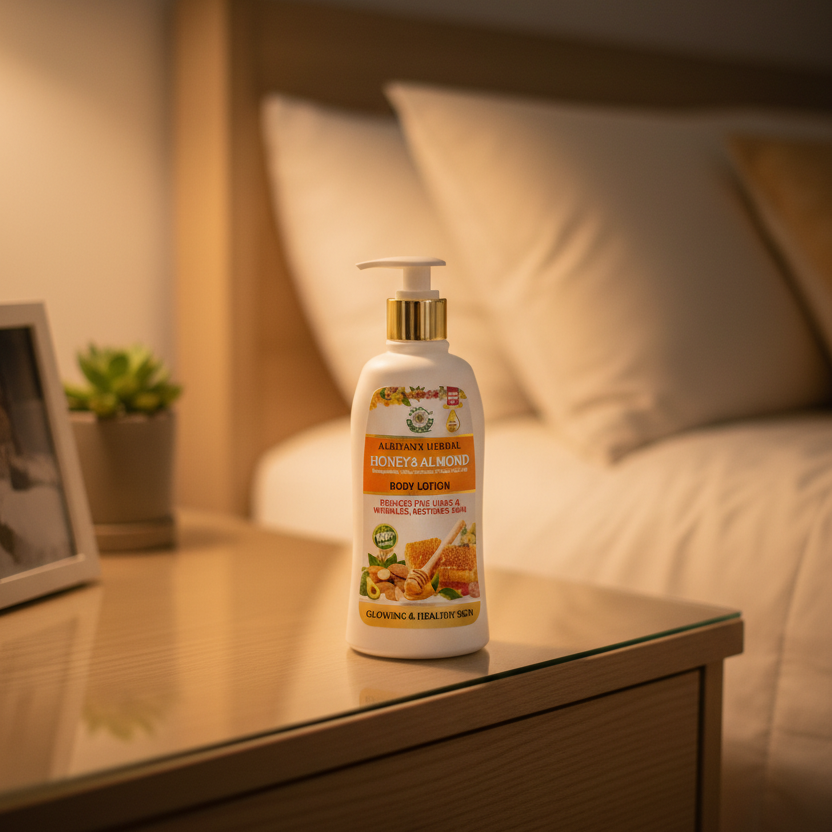 AL-RIYAN HERBAL BODY LOTION 16oz | HONEY & ALMOND