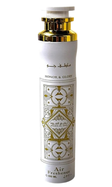 Lattafa Air Freshener 300ml 1ct SINGLE Badee Al Oud Honor & Glory White
