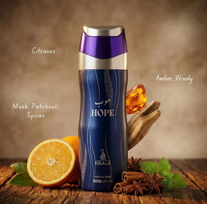 Risala Hope Perfumed Body Spray 200ml 1ct