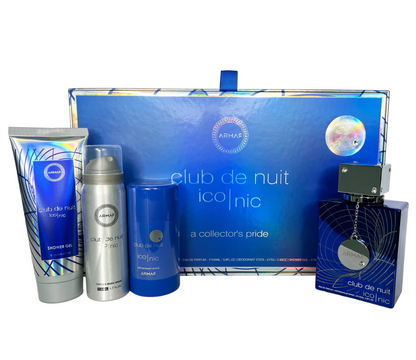 Armaf Club De Nuit ICONIC Collector's Pride 4pc Perfume Gift Set