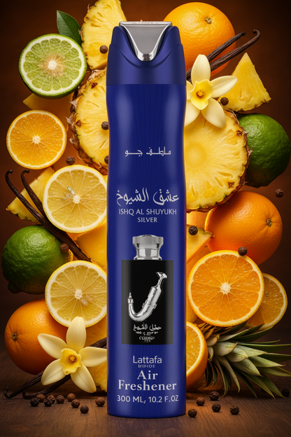 Lattafa Air Freshener Ishq Al Shuyukh Silver 300ml 1ct Single