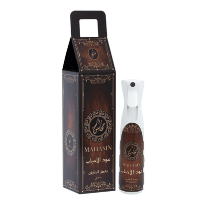 KHADLAJ AIR FRESHENER 320ML MAHASIN OUD AL AHBAAB - SmellsPlus