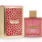 Rayhaan Kiss pink and gold lattice bottle with its matching pink box