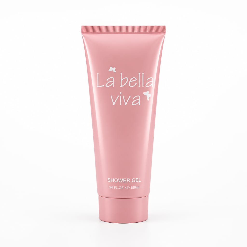 La Bella Viva V7 pink shower gel tube