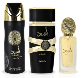 LATTAFA ASAD GIFT SET SPRAYS + PERFUME 3CT - SmellsPlus