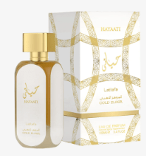 LATTAFA HAYAATI GOLD ELIXIR WHITE 100ml PERFUME - SmellsPlus