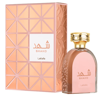 Bottle showcasing an elegant, luxurious design, representing a warm & sophisticated fragrance with soft, inviting notes