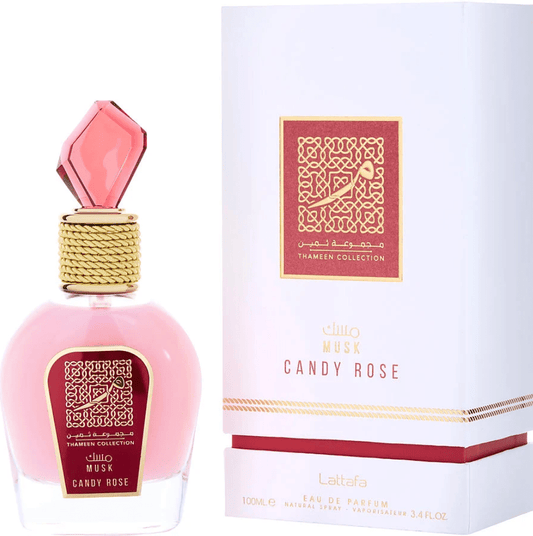LATTAFA THAMEEN COLLECTION MUSK CANDY ROSE PERFUME 100ML - SmellsPlus