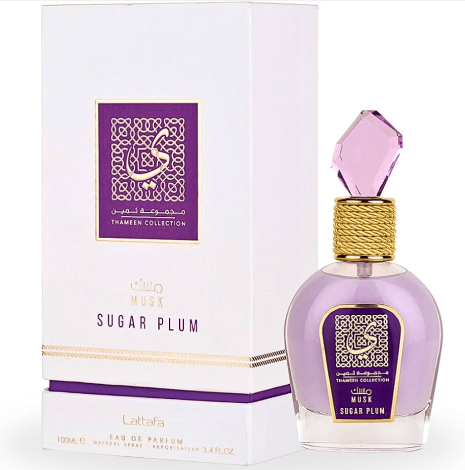LATTAFA THAMEEN COLLECTION MUSK SUGAR PLUM PERFUME 100ML - SmellsPlus